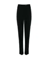 Alexander Mcqueen Lace-panel Tailored-cut Trousers In Black