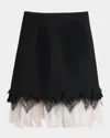 Alexander Mcqueen Spider Web Lace Miniskirt