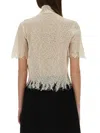 Alexander Mcqueen Women Spider Web Lace Top
