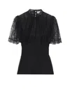 Alexander Mcqueen Top Mcqueen Woman Color Black In Black