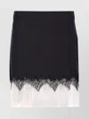 Alexander Mcqueen Mcqueen Cobweb Lace Wool Gabardine Miniskirt