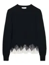Alexander Mcqueen Alexander Mc Queen Black Ivory Wool Cashmere Cardigan In Black