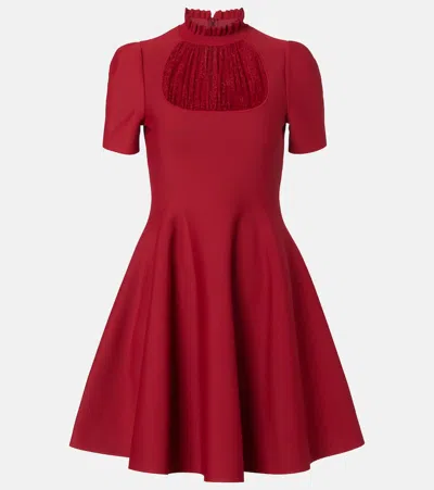 ALEXANDER MCQUEEN LACE-TRIMMED MINIDRESS