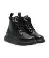 Alexander Mcqueen Lace-up Ankle Boots In Black