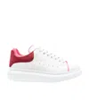 Alexander Mcqueen Leather Sneakers Heel Suede In White