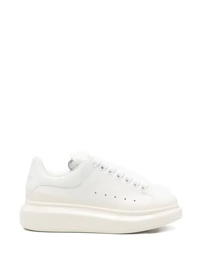 Alexander Mcqueen Lace-up Platform Sneakers In White