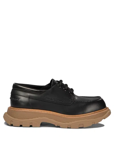 Alexander Mcqueen "lace Up" Shoes In Black