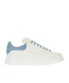 Alexander Mcqueen White And Light Blue Leather Sneakers