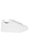 Alexander Mcqueen Lace-up Sneakers In Smooth White Calfskin