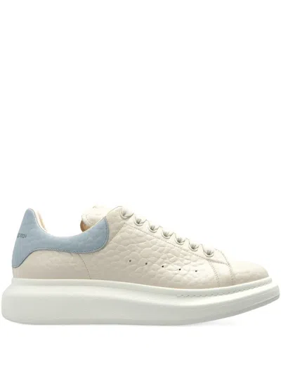 Alexander Mcqueen White Leather Sneakers In Neutral