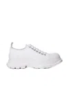 Alexander Mcqueen Tread Slick Lace-up Sneakers In White