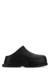 Alexander Mcqueen Black Wave Slides In Black