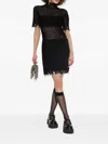 Alexander Mcqueen Lace Mini Dress With High-neck