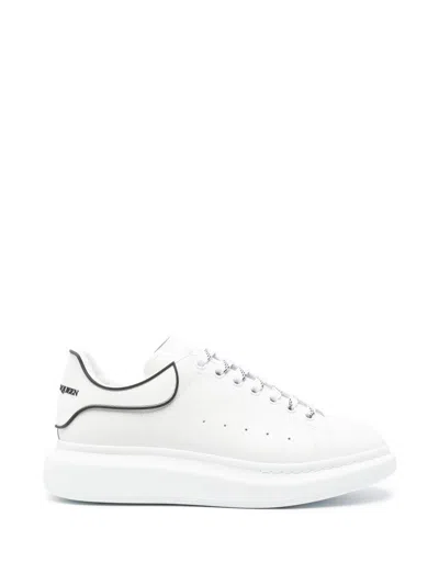 Alexander Mcqueen White Sneakers With Logo Lettering On The Rear And Oversize Sole In Leather Man
