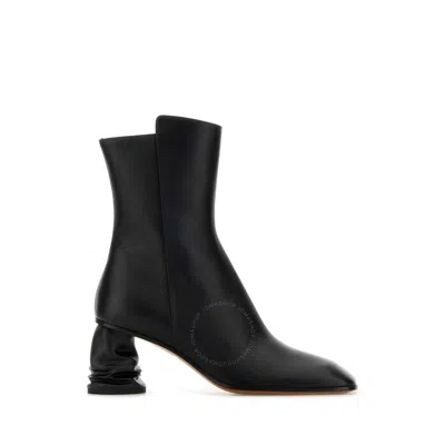 ALEXANDER MCQUEEN ALEXANDER MCQUEEN LADIES BLACK CRUSH ANKLE BOOTS