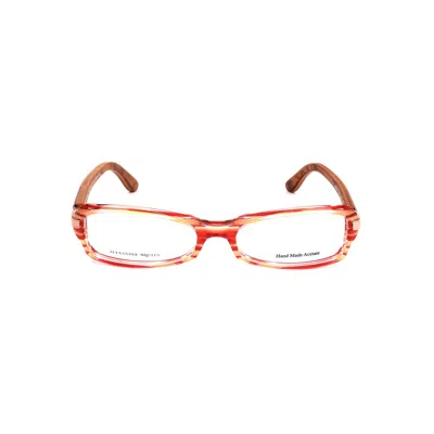 Alexander Mcqueen Ladies' Spectacle Frame  Amq-4136-a0o  52 Mm Gbby2 In Red