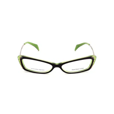 Alexander Mcqueen Ladies' Spectacle Frame  Amq-4163-r2i  52 Mm Gbby2 In Green