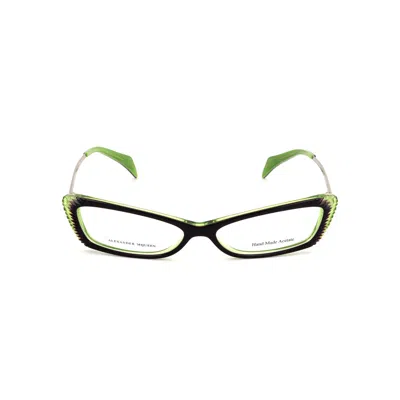 Alexander Mcqueen Multicolor Acetate Frames In Green