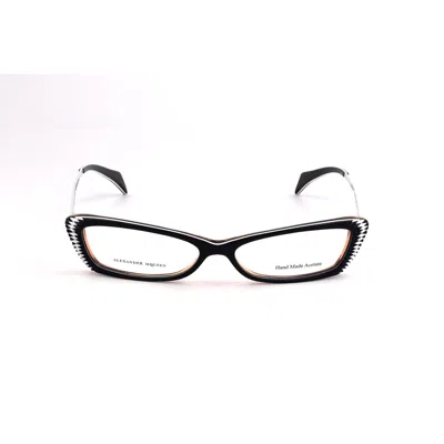 Alexander Mcqueen Multicolor Acetate Frames In Black