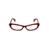 Alexander Mcqueen Red Acetate Frames