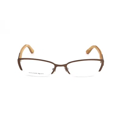 Alexander Mcqueen Bicolor Metal Frames In Green