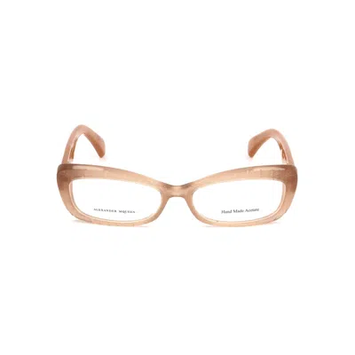 Alexander Mcqueen Bicolor Acetate Frames In Brown