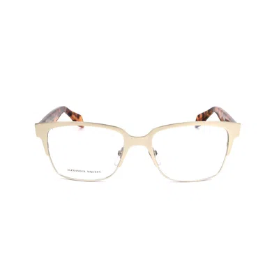 Alexander Mcqueen Bicolor Metal Frames In Gold