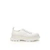 Alexander Mcqueen Tread Slick Canvas Exaggerated-sole Sneakers In White