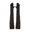 Alexander Mcqueen Lambskin Elbow-length Gloves In Black