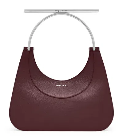 Alexander Mcqueen Lambskin T-bar Top-handle Bag In Red
