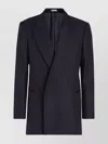 Alexander Mcqueen Lapel Coat With Button Cuffs And Pockets