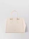 Alexander Mcqueen Large Leather Shoulder Bag Birdee In White