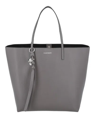 Alexander Mcqueen Large Skull Leather Shopper