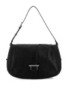 Alexander Mcqueen Large T-bar Messenger Bag In Black