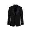Alexander Mcqueen Single-breasted Wool Blazer In Black
