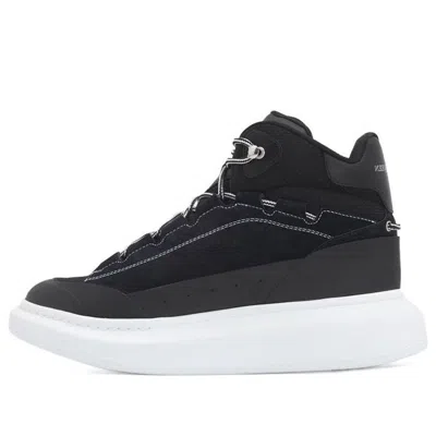 Alexander Mcqueen Larry High-top Sneakers 'black White'