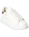 Alexander Mcqueen Oversized Contrast-heel Low-top Sneakers In White