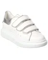 Alexander Mcqueen Oversize Touch-strap Sneakers In White