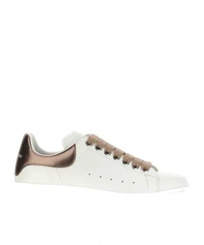 Alexander Mcqueen Low-top Leather Sneakers In White