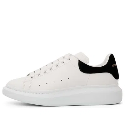 Alexander Mcqueen White And Black Low-top Sneakers With Chunky Sole And Contrasting Heel Tab In Leather Man In Multi