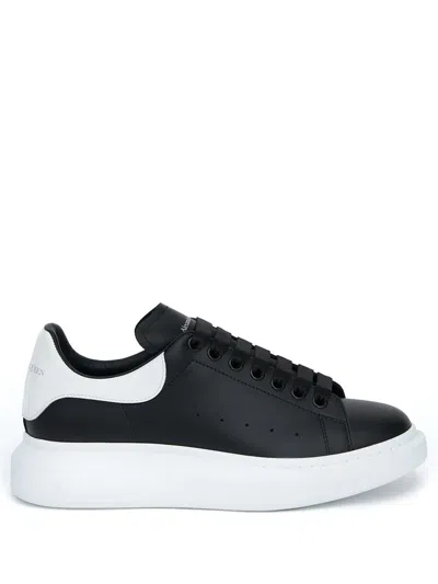 Alexander Mcqueen Black And White Man Oversized Sneakers In Black,white