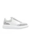 Alexander Mcqueen Larry Panelled Leather Sneakers In White