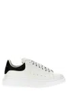 Alexander Mcqueen White And Black Low-top Sneakers With Chunky Sole And Contrasting Heel Tab In Leather Man In White