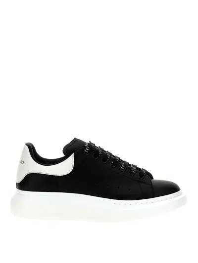 Alexander Mcqueen Larry Leather Sneakers With Logo Detail In Animal Print