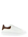 Alexander Mcqueen White Low-top Sneakers With Chunky Sole And Contrasting Heel Tab In Leather Man In Brown