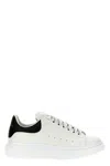 Alexander Mcqueen White And Black Low-top Sneakers With Chunky Sole And Contrasting Heel Tab In Leather Man In White