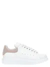 Alexander Mcqueen Suede-panelled Sneakers In White
