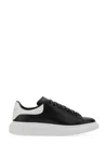 Alexander Mcqueen Black Low Top Sneakers With Chunky Sole And Contrasting Heel In Leather Man