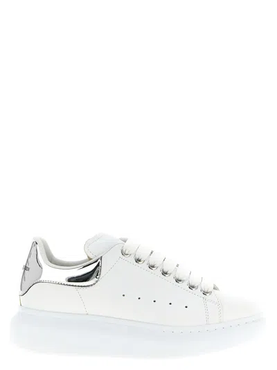 Alexander Mcqueen Larry Sneakers Silver In White