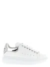 Alexander Mcqueen Larry Sneakers Silver In White